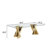 Modern Dining Room Sets,  94.49" Rectangular Tempered Glass Dining Table With Stainless Steel Dining Chairs-1720990301-1720990300-1725994421