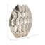 Métal Aluminium Vase moderne arrondi géométrique Design sculptural Pièce décorative contemporaine pour le salon Hall d'entrée Tablette de bureau-7387882-67074741