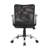 Lene Task Chair, T-Arms, Black Mesh And Caressoft Vinyl, Spring Tilt