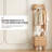 Casimir 3-in-1 Solid Wood Multifunctional Clothes Rack Nightstand: All-in-One Coat Rack, Garment Rail & Storage Cabinet-1852476316