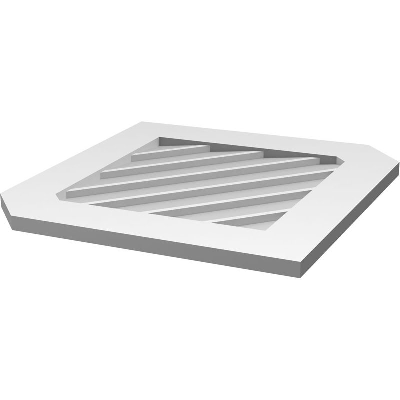 Ventilé vertical à pignon vertical 11/12 po, H 1 po x l 28 po x L 30 po