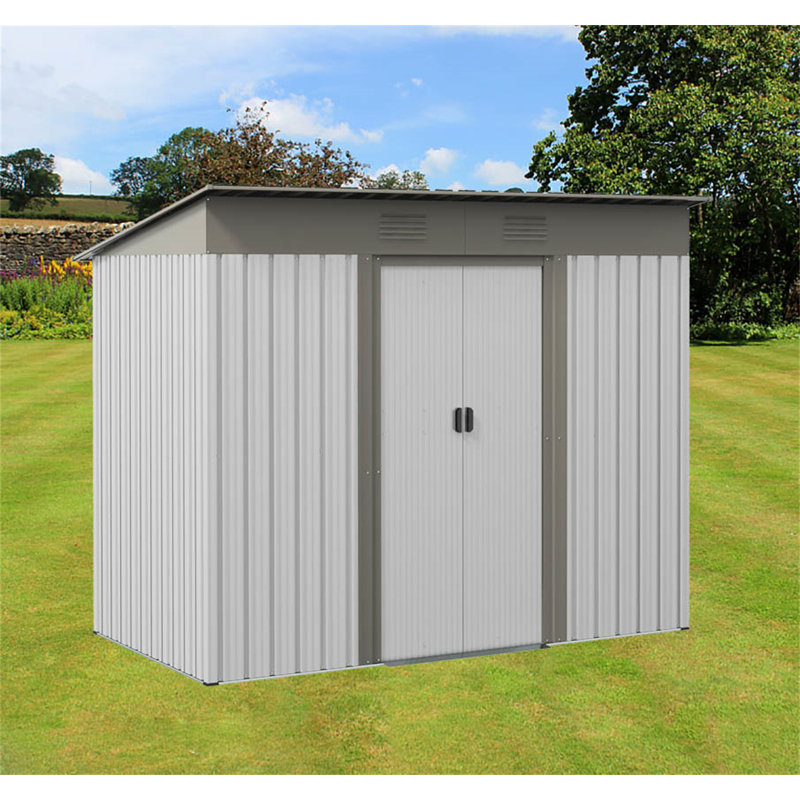 Remise de rangement extérieure, Argent, H 69 po x l 84 po x P 42 po