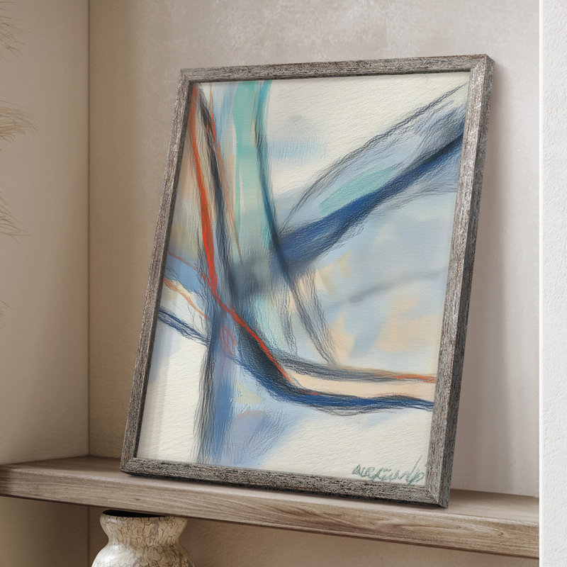 Reproduction encadrée ABSTRACT Series DCCxx - bois massif, H 30 po x l 24 po