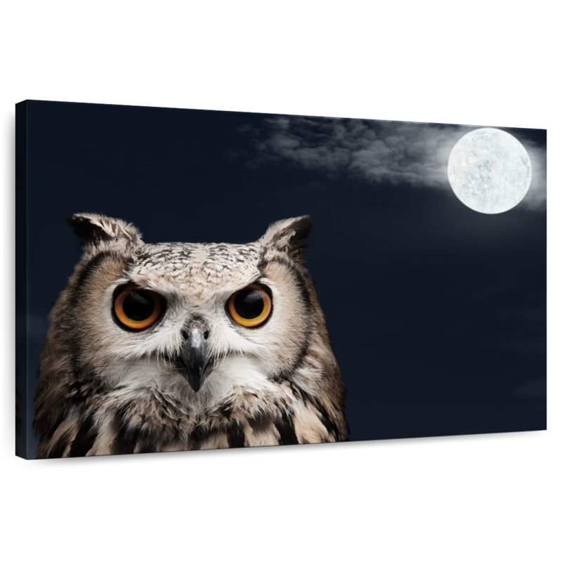Brampt African Eagle Owl, 20" H x 30" W