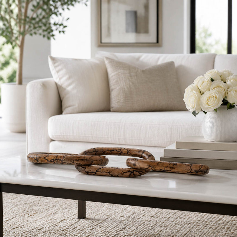 Objet de décoration Pinehurst, H 1 po x l 29 po x P 7 po, Marron clair
