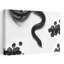 Black Snake Roam Abstract Contemporary Rose Snake Flower Landscape Wall Art Print-1506368098