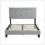 Full Size Upholstered Platform Bed Frame With Tufted Headboard, Strong Wood Slat Support, No Box Spring Needed, Easy Assembly