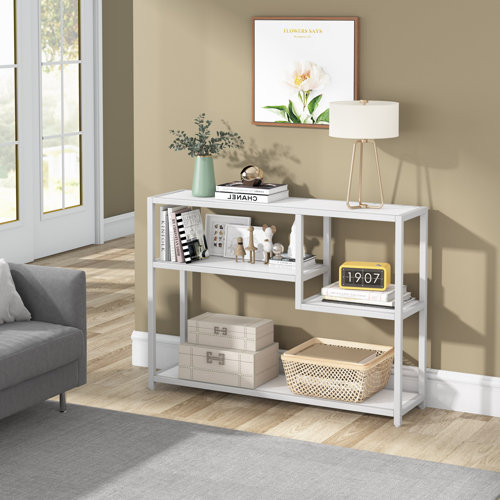 Latitude Run® 43.3'' Console Table,Entryway Table with Storage Shelves ...
