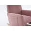 Chaise berçante confortable en peluche avec repose-pieds réglable-1462023813