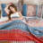 Bohemian Quilt Set King Size, Boho Striped Printed Bedding Bedspread Coverlet Set For All Season, Lightweight Microfiber Quilts With 2 Pillowcases 104"X90" (3 Pieces, Colorful)
