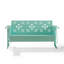 Passmore Retro Outdoor Sofa Glider
