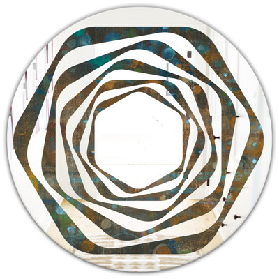 Miroir mural Whirl Dots on Glass III