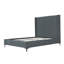 Lit rembourré en velours de taille moyenne Promenade Mid-Century-1820302985-1820303222