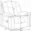 Fauteuil inclinable compact en chenille avec base pivotante et porte-gobelets-201167319