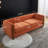 84.25" Modern Tufted Soft Velvet Round Arm Sofa for Living Room-1090130217
