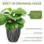Ensemble de 2 pots de fleurs de 21 po de hauteur pour plante d'intérieur et d'extérieur-470400034-498380864