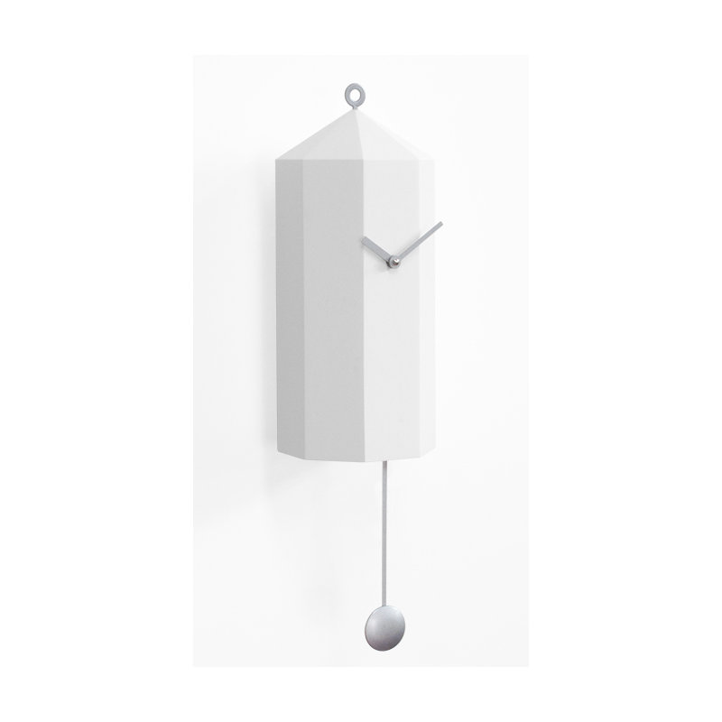 Beckstead Wood Wall Clock, White