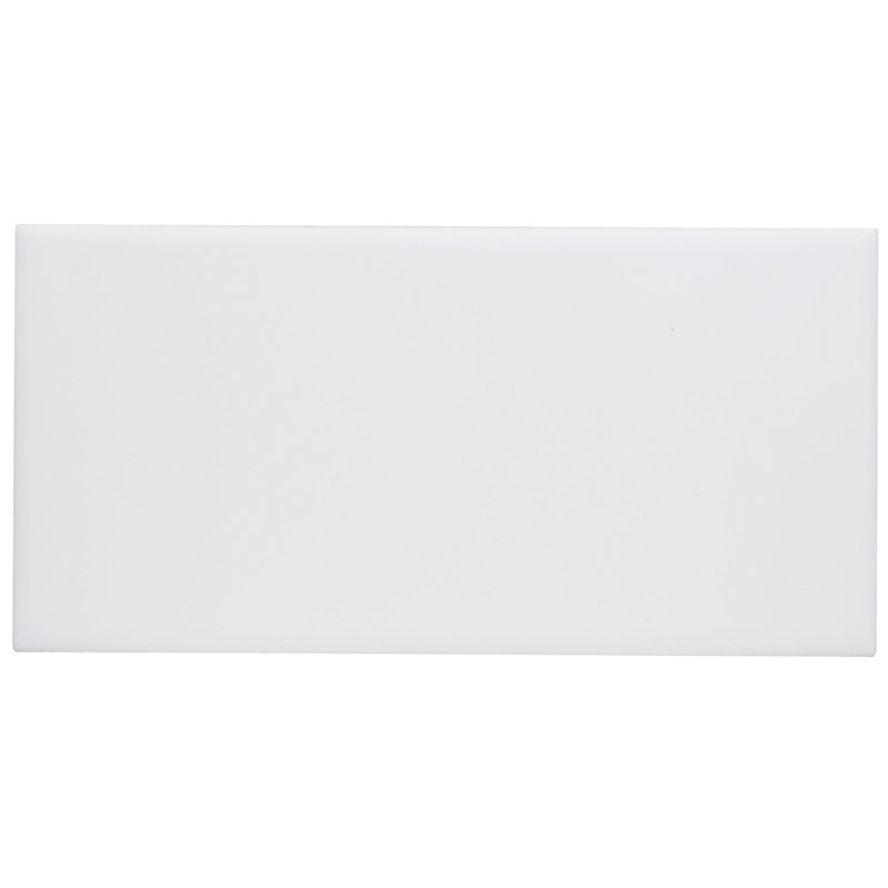 Berkeley 4" x 8" Ceramic Subway Tile, Matte Arctic White