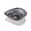 Lavabo vasque en verre transparent gris, vasque moderne avec bonde escamotable pour salle de bain | LAV-FWS101