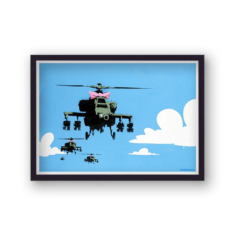 Banksy Editions Happy Choppers V2 - Single Picture Frame Print