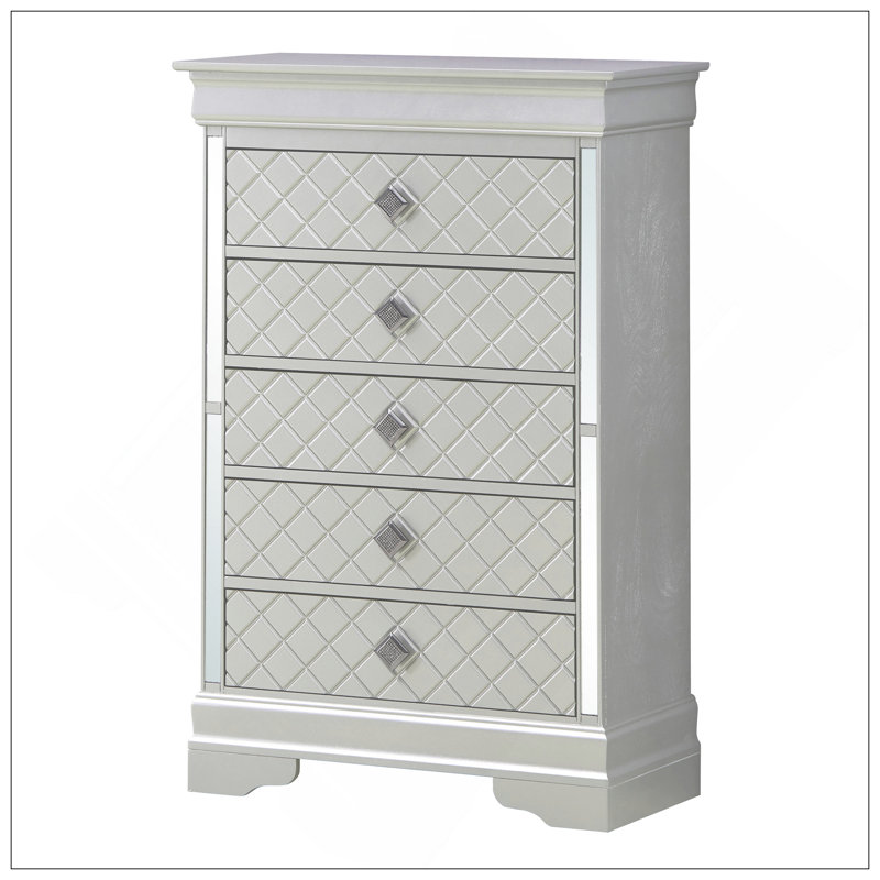 Commode Verona, champagne argenté, Champagne argenté