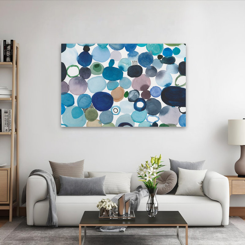 Abstract - Toggle Pebbles, 40" H x 60" W