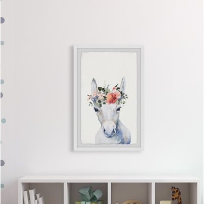 «Omalley Floral», couronne encadrée, impression encadrée