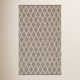 Textured Diamond Black/Ivory Handwoven Cotton Rug
