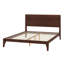 Lit plateforme en bois de bambou de style Mid-Century avec support en lattes de bois-795761469-795761468