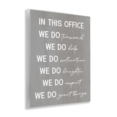  Inspirational Office Phrases Wall Plaque Art by Daphne Polselli