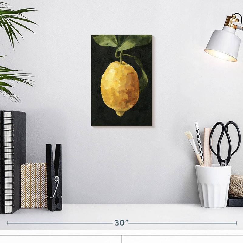 Yarlin Dark Lemon I, 12" H x 8" W