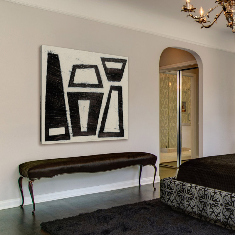 "Hieroglyph VII", reproduction sur toile tendue, H 32 po x l 32 po x P 1,5 po