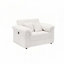 Fauteuil d'appoint en velours côtelé avec tabouret de rangement-376123008