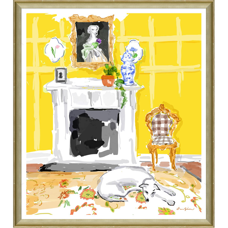 Missing You Giclee Print by Dana Gibson, Gold, 43" H x 38" W x 1.75" D