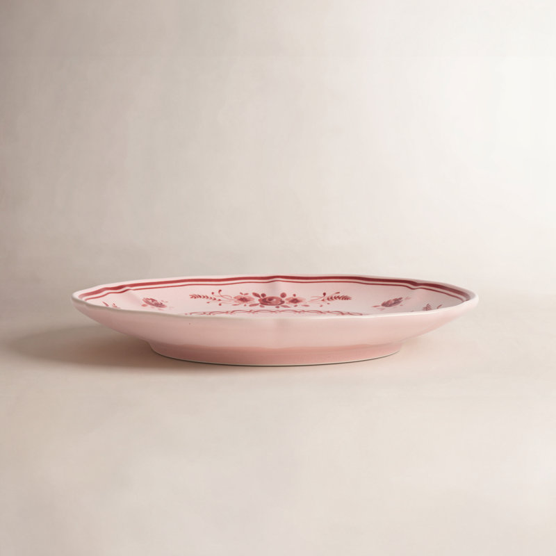 Vila Appetizer Plates, Pink/Red