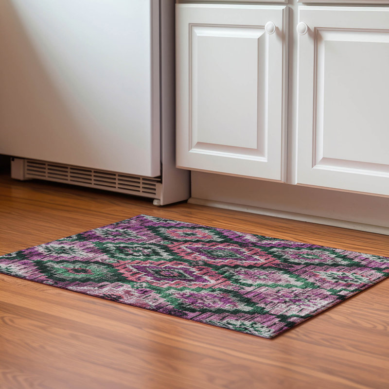 Premium Machine Washable Farolt AMF1891 Aztec Rug, Rectangle 1'8" x 2'6"
