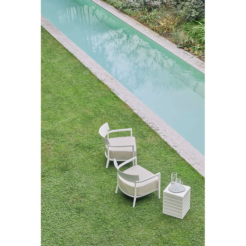 Eur Accent Stool, White