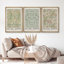 «Classical Artwork», œuvre d'art du musée William Morris, photos murales botaniques florales classiques, impression sur toile, 3 pièces-90975264-119385122-90975262