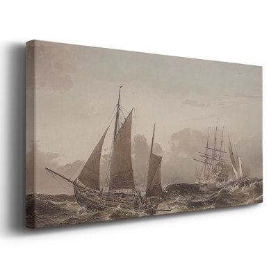 Série abstraite - CMXCV III - Toile tendue avec châssis encadré - Prêt à être accroché
