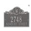 Acanthus Monogram 3-Line Wall Address Plaque-377949271-377949270