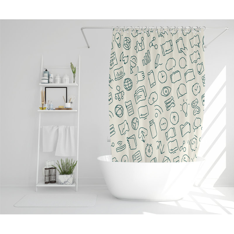 Dilma Polyester Shower Curtain Set