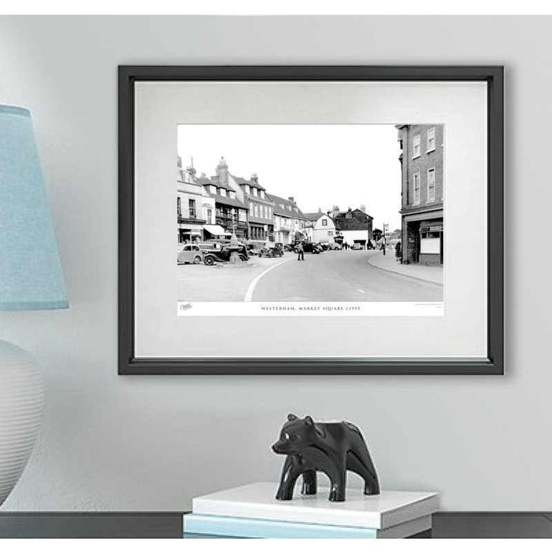 Westerham, Market Square C1955 1 Piece Single Picture Frame Wall Art, 45cm H x 60cm W x 2.3cm D