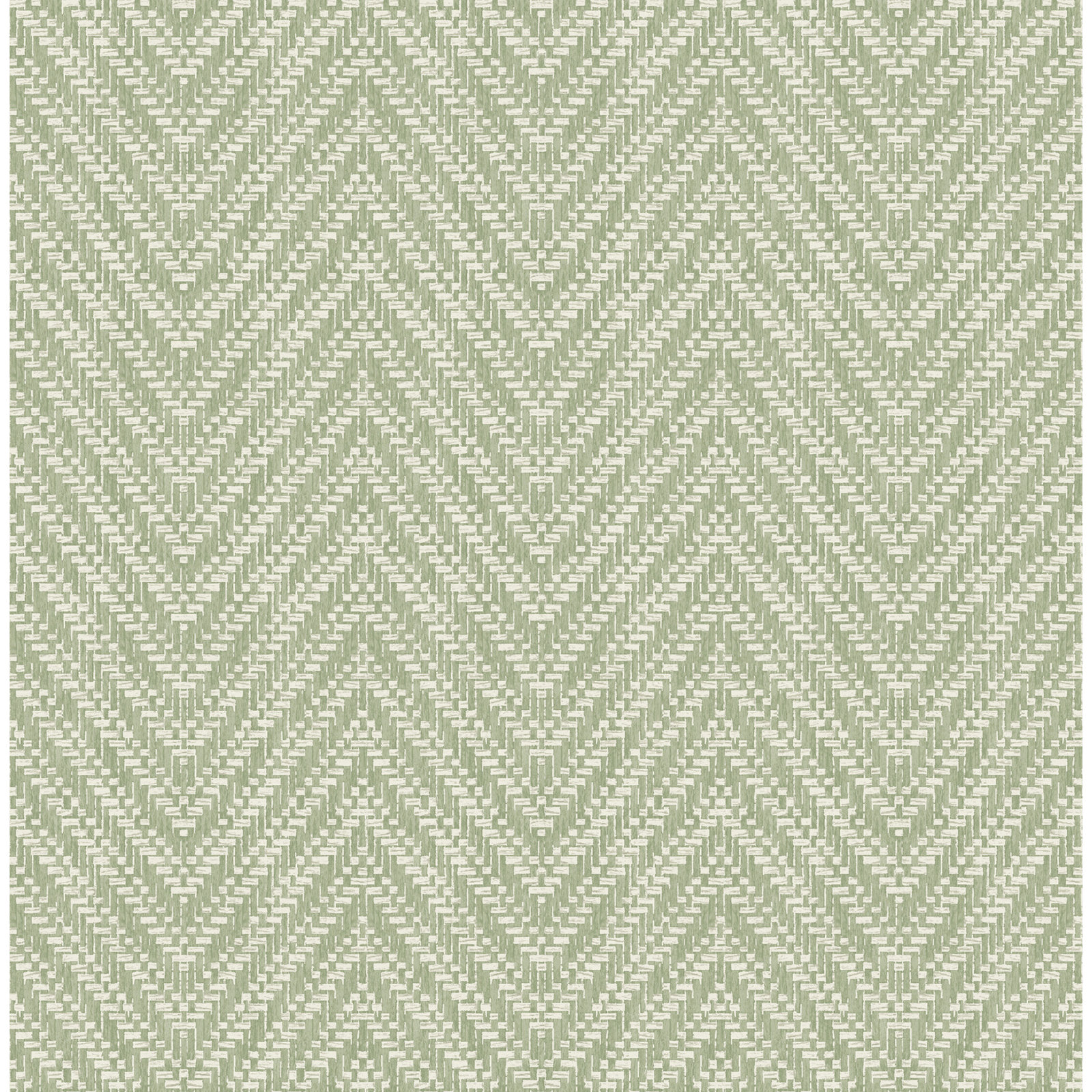 Ziggity Chevron Wallpaper, Green