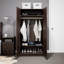 Armoire-penderie de 65 po de hauteur Bucholz, armoire de rangement avec rail de suspension et tablettes pour le salon, la cuisine et la salle de lavage, P 24,5 po x l 32 po x H 65 po, espresso-1030462446-960273296