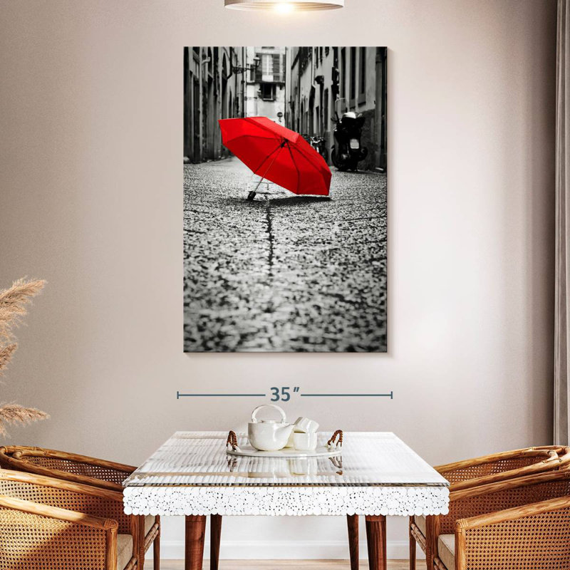 Kerner The Red Umbrella, 24" H x 16" W