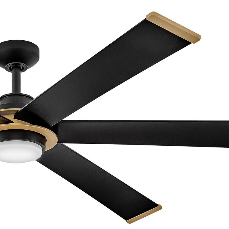 Hinkley Andros LED Ceiling Fan, Matte Black, Matte Black