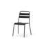 Set of Four Grey Faux Leather Dining Side Chairs