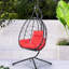Fauteuil à œufs 100% fait à la main avec support - Moderne, doux, imperméable pour la chambre à coucher, le salon, le balcon suspendu et tissé à la main-48912515