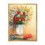 Bouquet de fleurs rouges et blanches - Illustration de toile traditionnelle-503711055-503711047