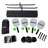 Hathaway Deluxe Pickleball Set with Net - Laminated Wood Pickleball Paddles Set of 4, Black Boundary Line, 4 Pickleball Balls, Carrying Bag, & Portable Pickleball Net for Driveway, Court, & More